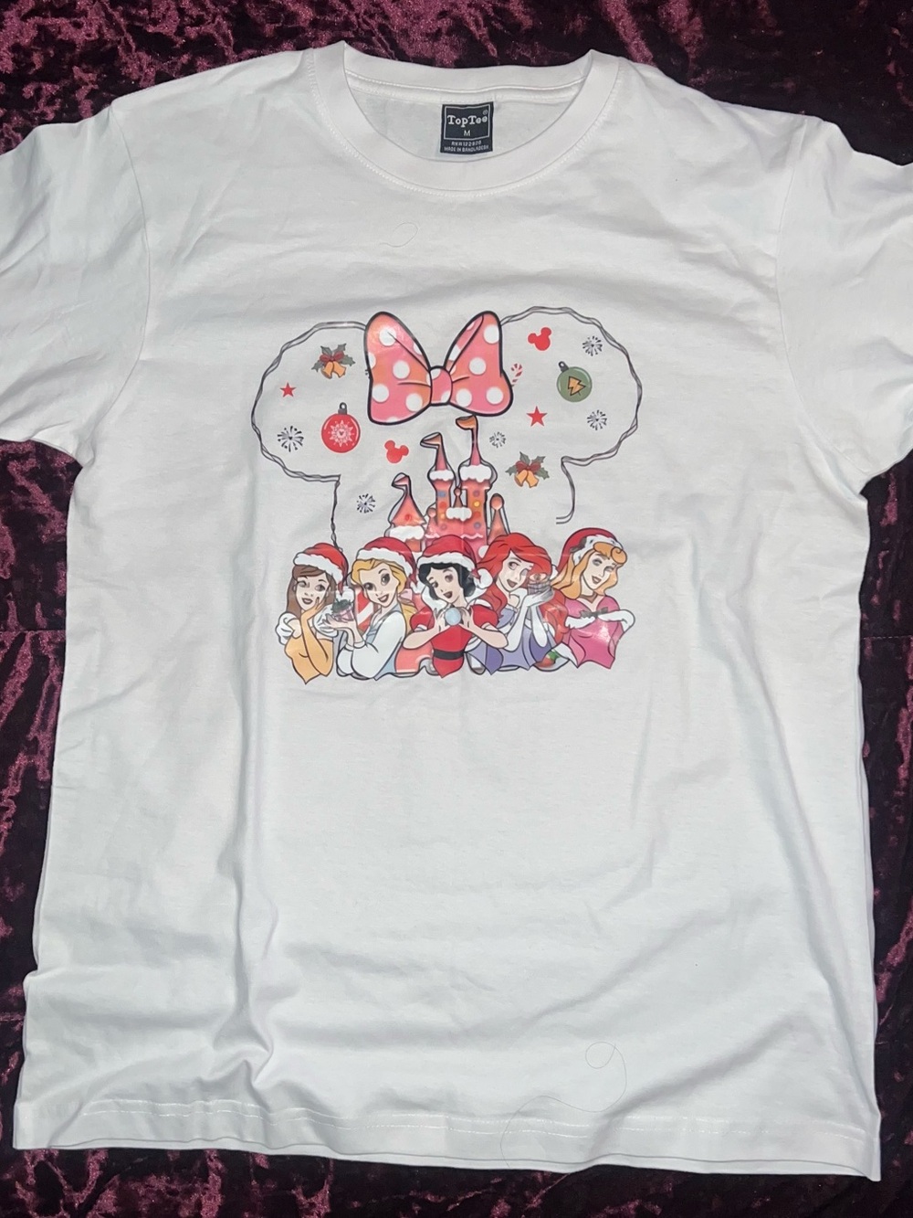 New Disney Princess Christmas Tshirt